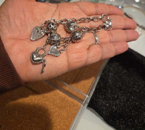Brighton Silver Heart Charm Bracelet - Picture 5 of 10